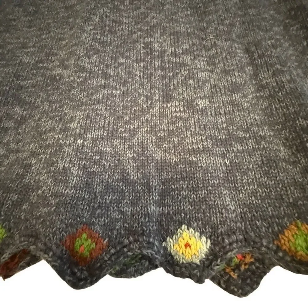 Vintage Cambridge Dry Goods Country Store Beaded Navajo Sweater Vest Sz S